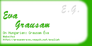 eva grausam business card